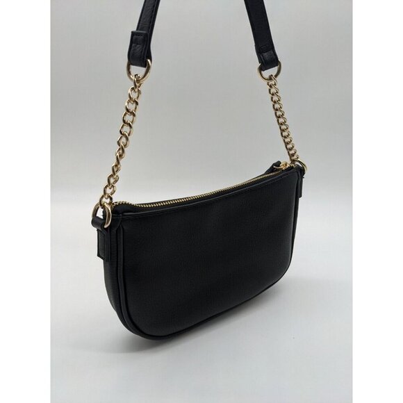 INC Zoiey 2-Piece faux-leather women's XL tote bag + pouch --SNAKE PRINT/BLACK - Picture 6 of 10